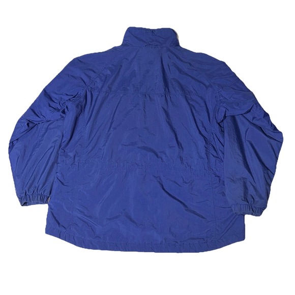 Vintage Columbia Nylon Jacket Womens XL Blue Anorak Insulated Windbreaker Heavy - Picture 3 of 10